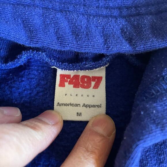 Vintage GOOGLE Embroidered Hoodie Sweatshirt Medium USA Y2K American Apparel - Picture 4 of 12